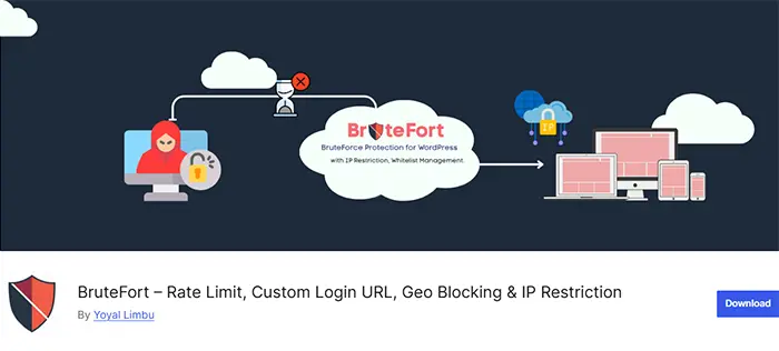 BruteFort - WordPress Bruteforce and DDOS attack prevention plugin