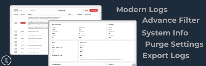 LogMate – Error Log Viewer, Debug Logger & PHP JS Log Manager
