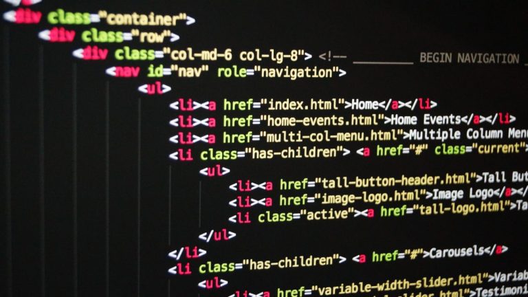 Binary code on a dark screen representing automated bot attacks on WordPress